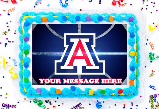 Arizona Wildcats Edible Image Cake Topper Personalized Frosting Icing Sheet Custom