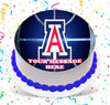 Arizona Wildcats Edible Image Cake Topper Personalized Birthday Sheet Custom Frosting Round Circle