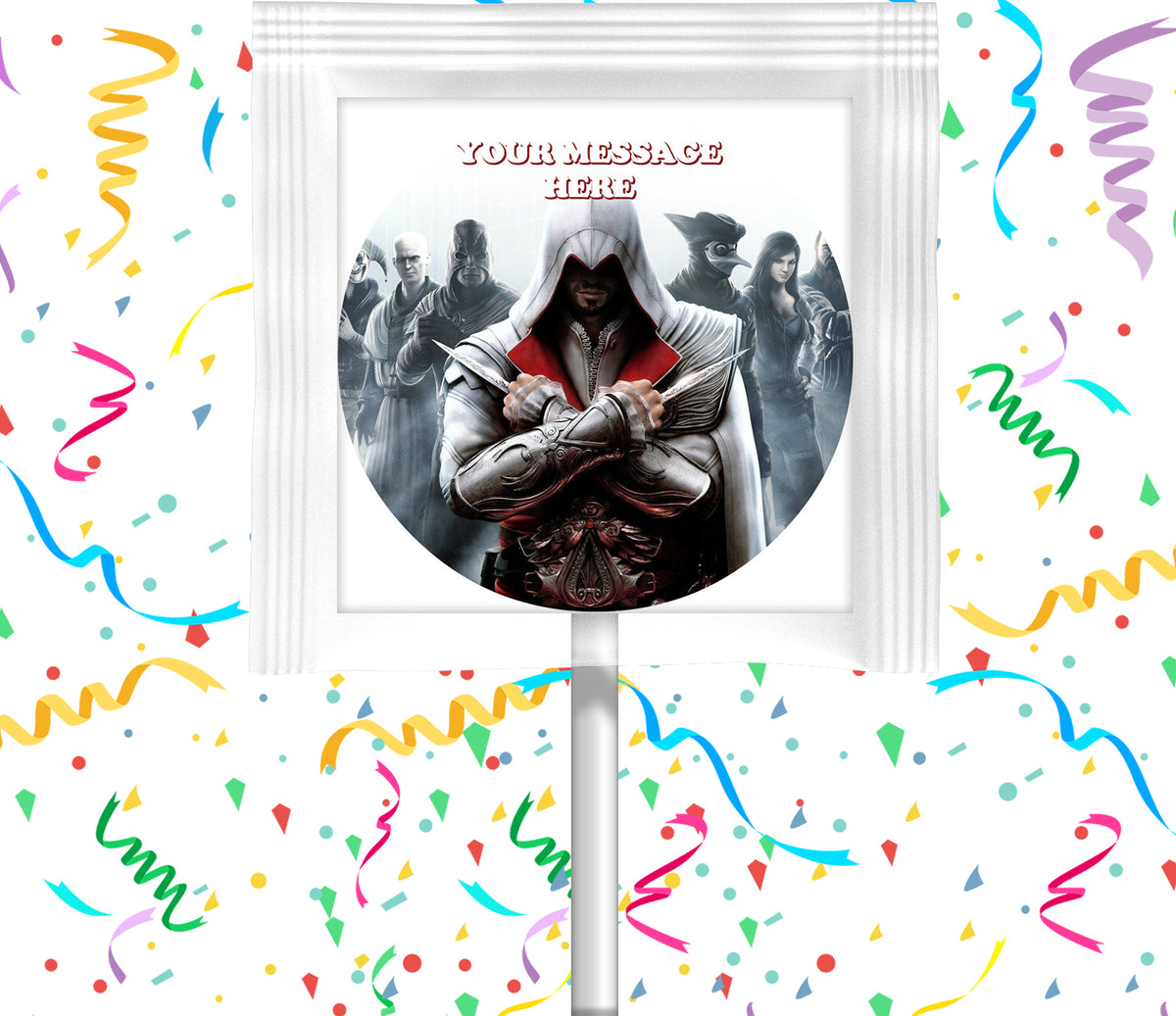 Assassin's Creed Lollipops Party Favors Personalized Suckers 12 Pcs
