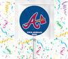 Atlanta Braves Lollipops Party Favors Personalized Suckers 12 Pcs