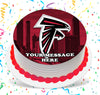 Atlanta Falcons Edible Image Cake Topper Personalized Birthday Sheet Custom Frosting Round Circle