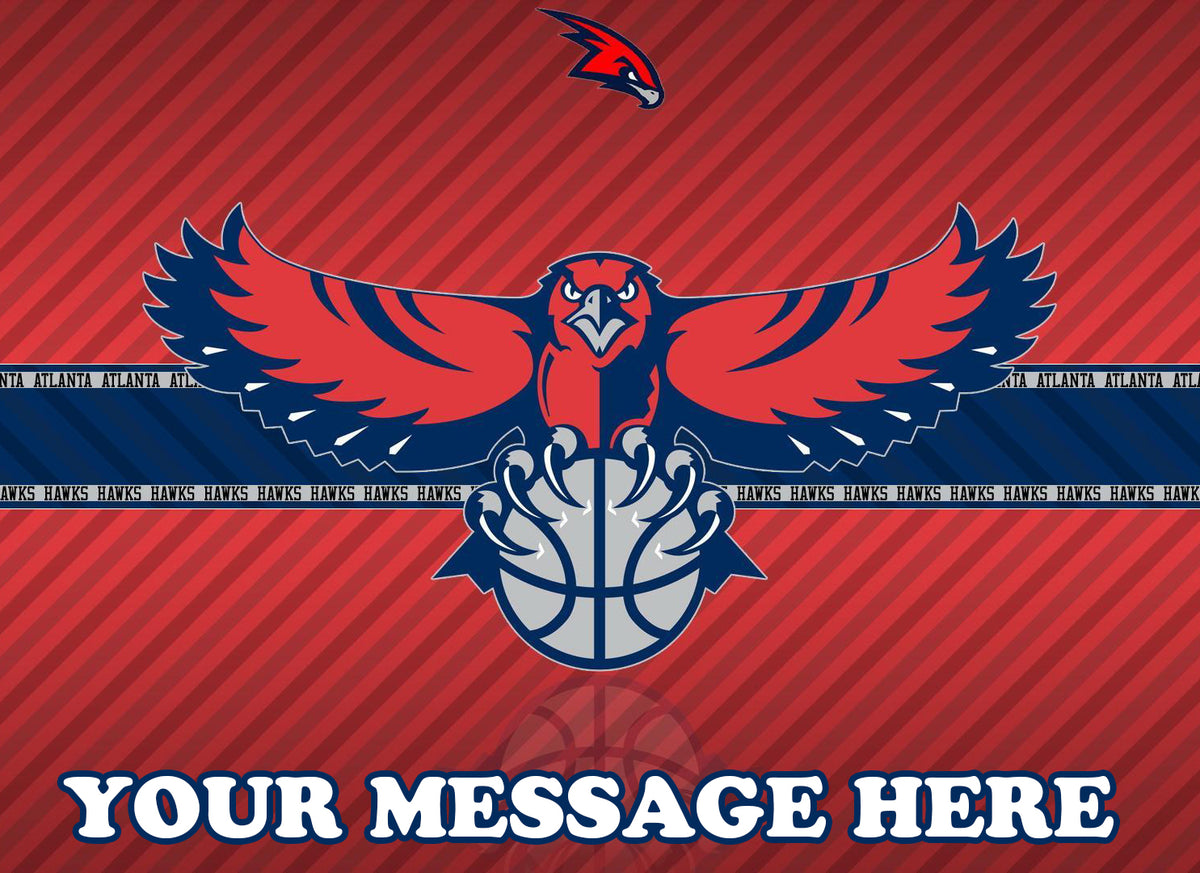 Atlanta Hawks Edible Image Cake Topper Personalized Frosting Icing Sheet Custom