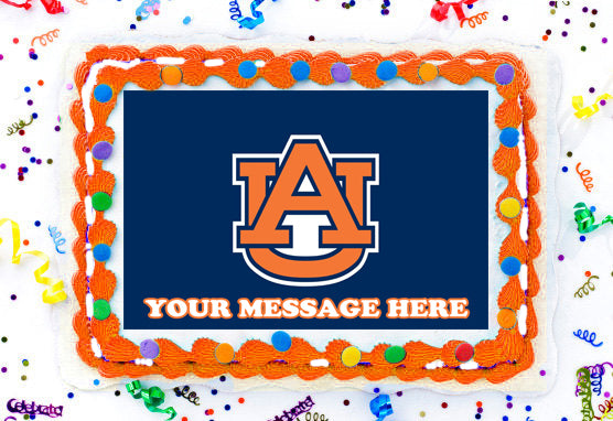 Auburn University Edible Image Cake Topper Personalized Frosting Icing Sheet Custom