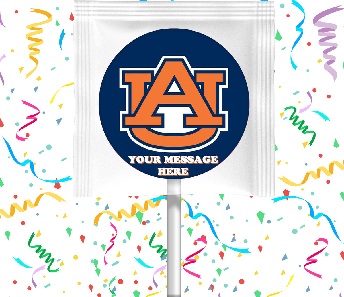 Auburn University Lollipops Party Favors Personalized Suckers 12 Pcs