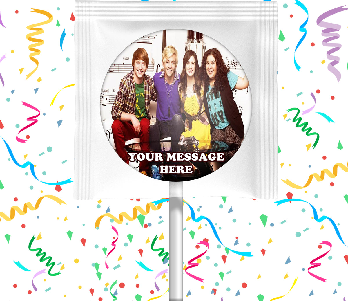 Austin And Ally Lollipops Party Favors Personalized Suckers 12 Pcs