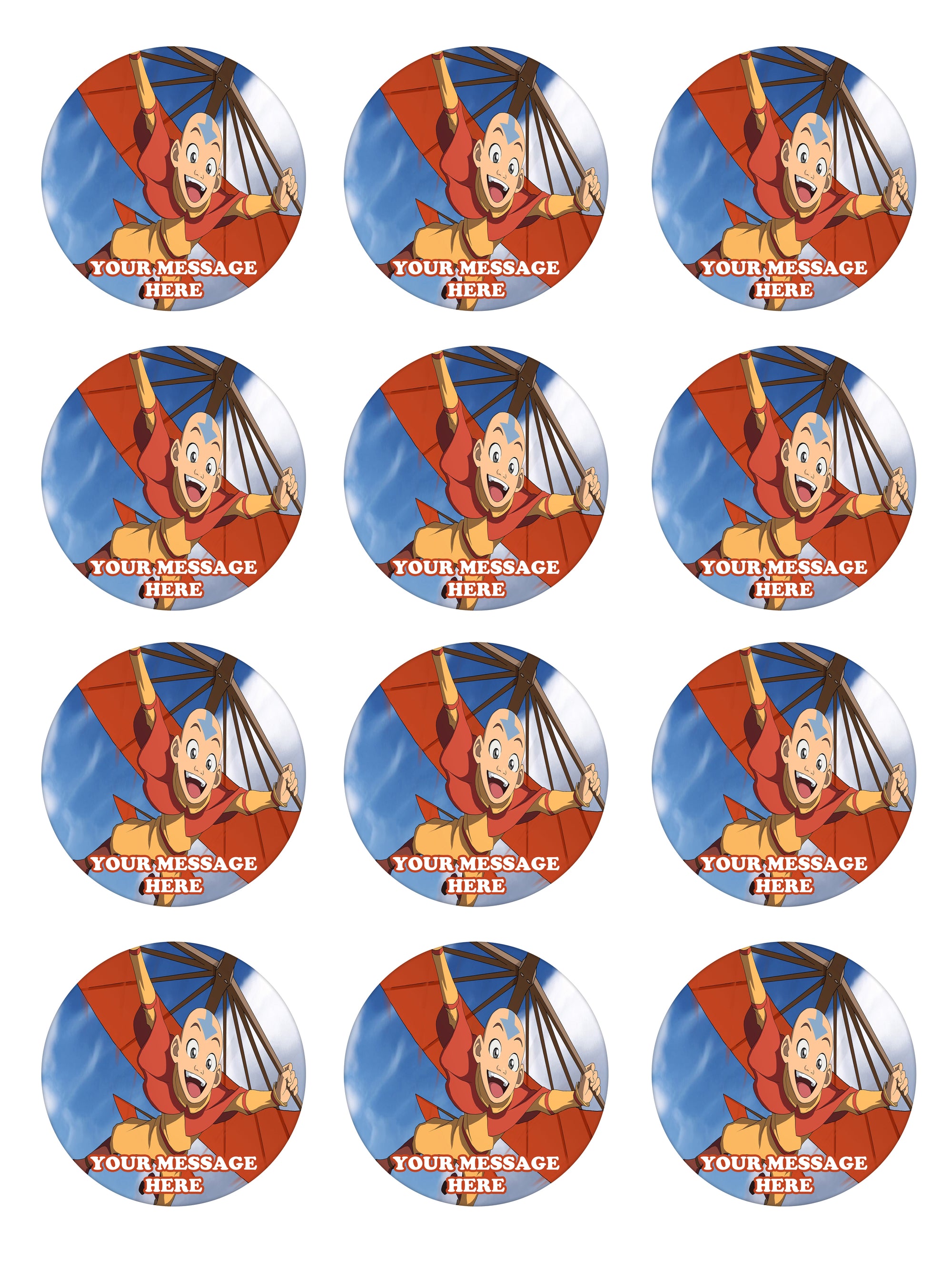 Avatar The Last Airbender Party Favors Supplies Decorations Stickers 1 -  PartyCreationz