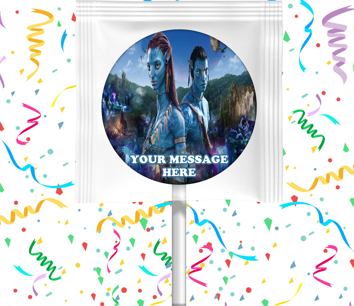 Avatar Lollipops Party Favors Personalized Suckers 12 Pcs