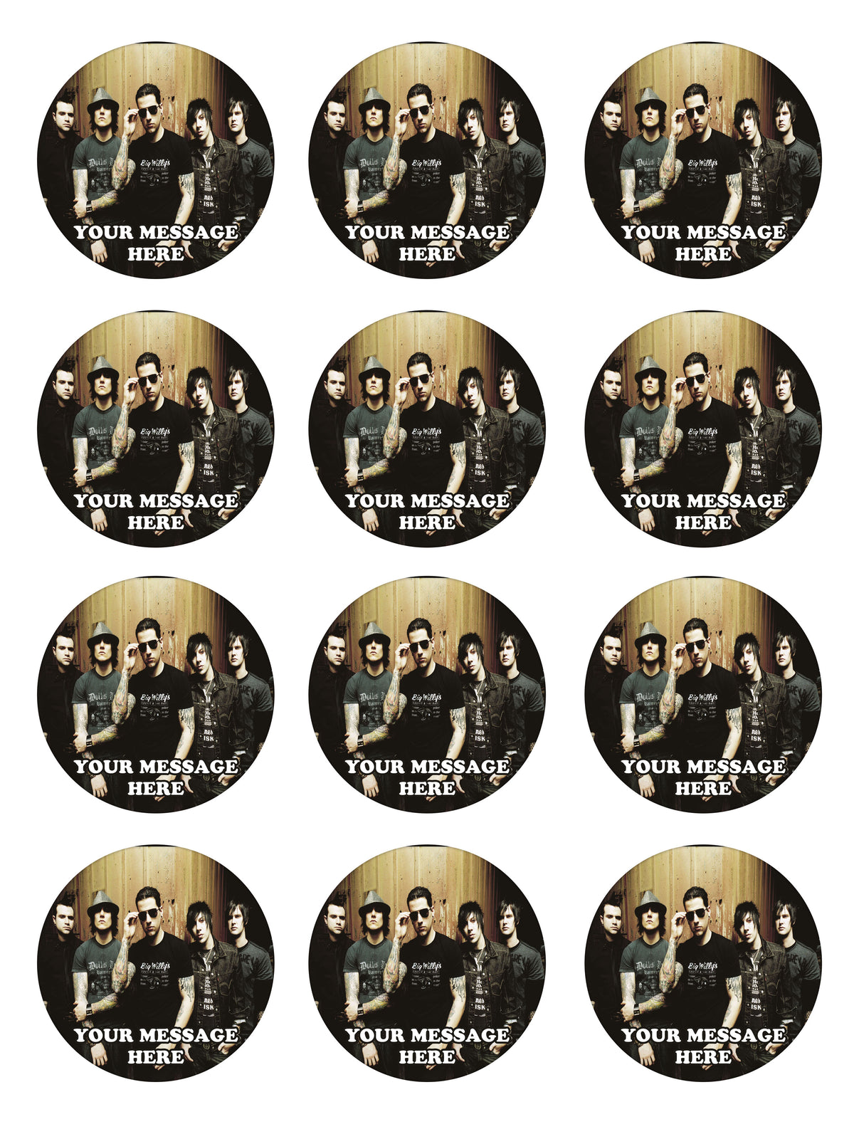 Avenged Sevenfold Party Favors Supplies Decorations Stickers 12 Pcs