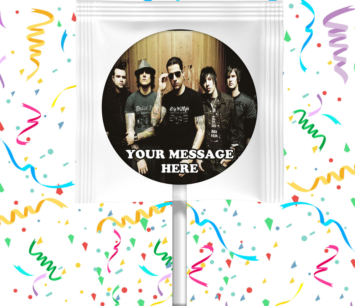 Avenged Sevenfold Lollipops Party Favors Personalized Suckers 12 Pcs