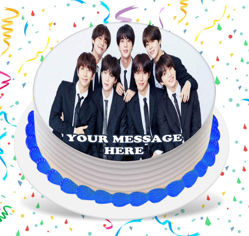 BTS, Happy Birthday Party. Cake Topper Digital Printable Version. - Etsy