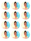 Baby Moana Party Favors Supplies Decorations Stickers 12 Pcs