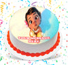 Baby Moana Edible Image Cake Topper Personalized Birthday Sheet Custom Frosting Round Circle