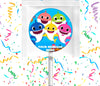 Baby Shark Lollipops Party Favors Personalized Suckers 12 Pcs