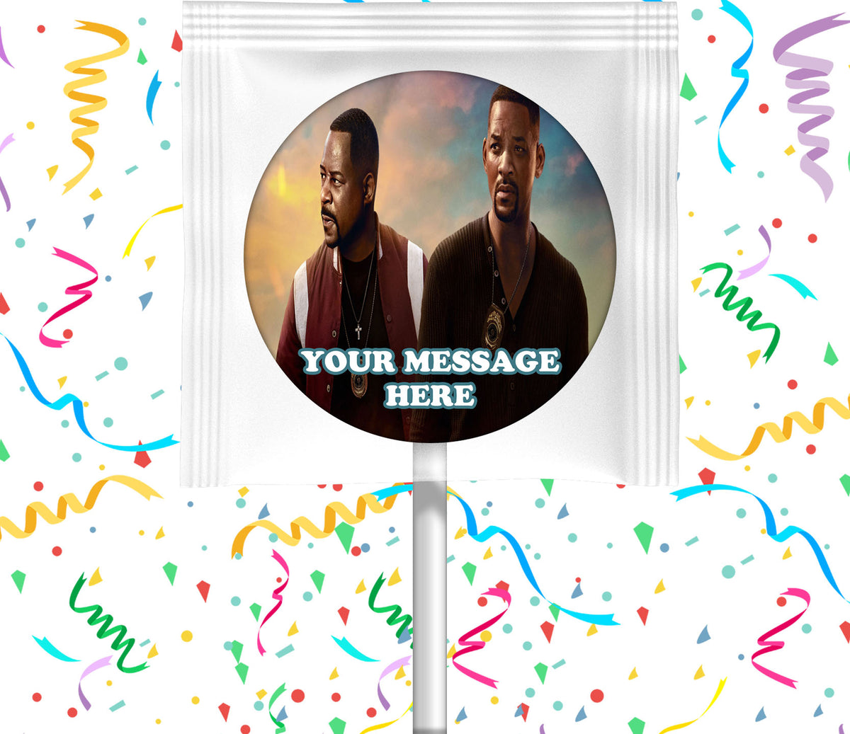 Bad Boys For Life Lollipops Party Favors Personalized Suckers 12 Pcs