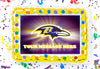 Baltimore Ravens Edible Image Cake Topper Personalized Birthday Sheet Decoration Custom Party Frosting Transfer Fondant