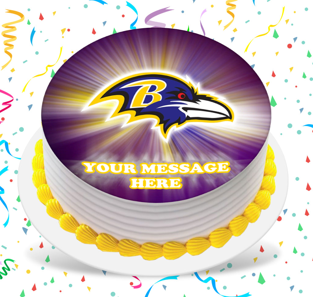 Baltimore Ravens Edible Image /baltimore Ravens Cake Topper / - Etsy