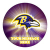 Baltimore Ravens Edible Image Cake Topper Personalized Birthday Sheet Custom Frosting Round Circle