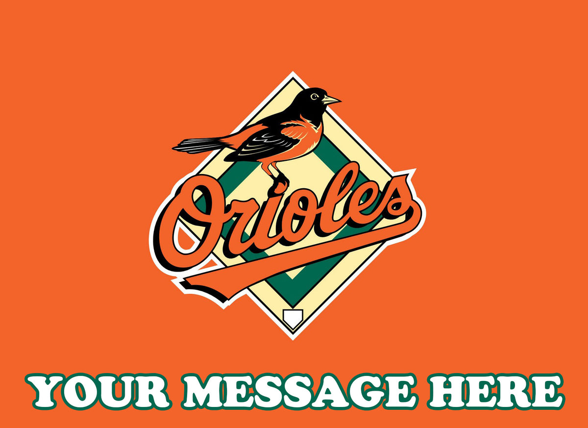 Baltimore Orioles Edible Image Cake Topper Personalized Birthday Sheet Decoration Custom Party Frosting Transfer Fondant
