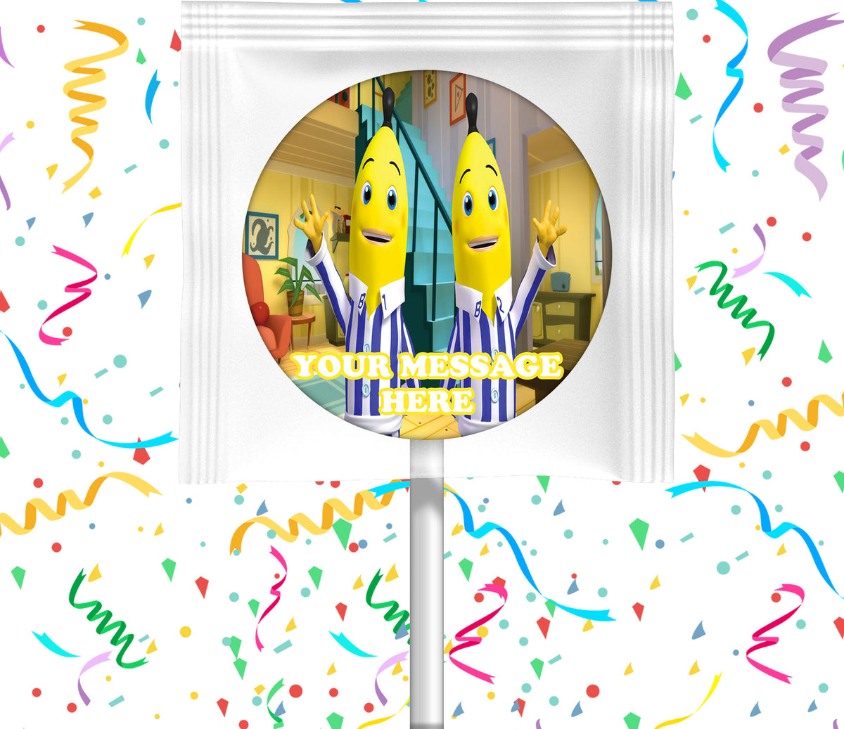Bananas In Pyjamas Lollipops Party Favors Personalized Suckers 12 Pcs
