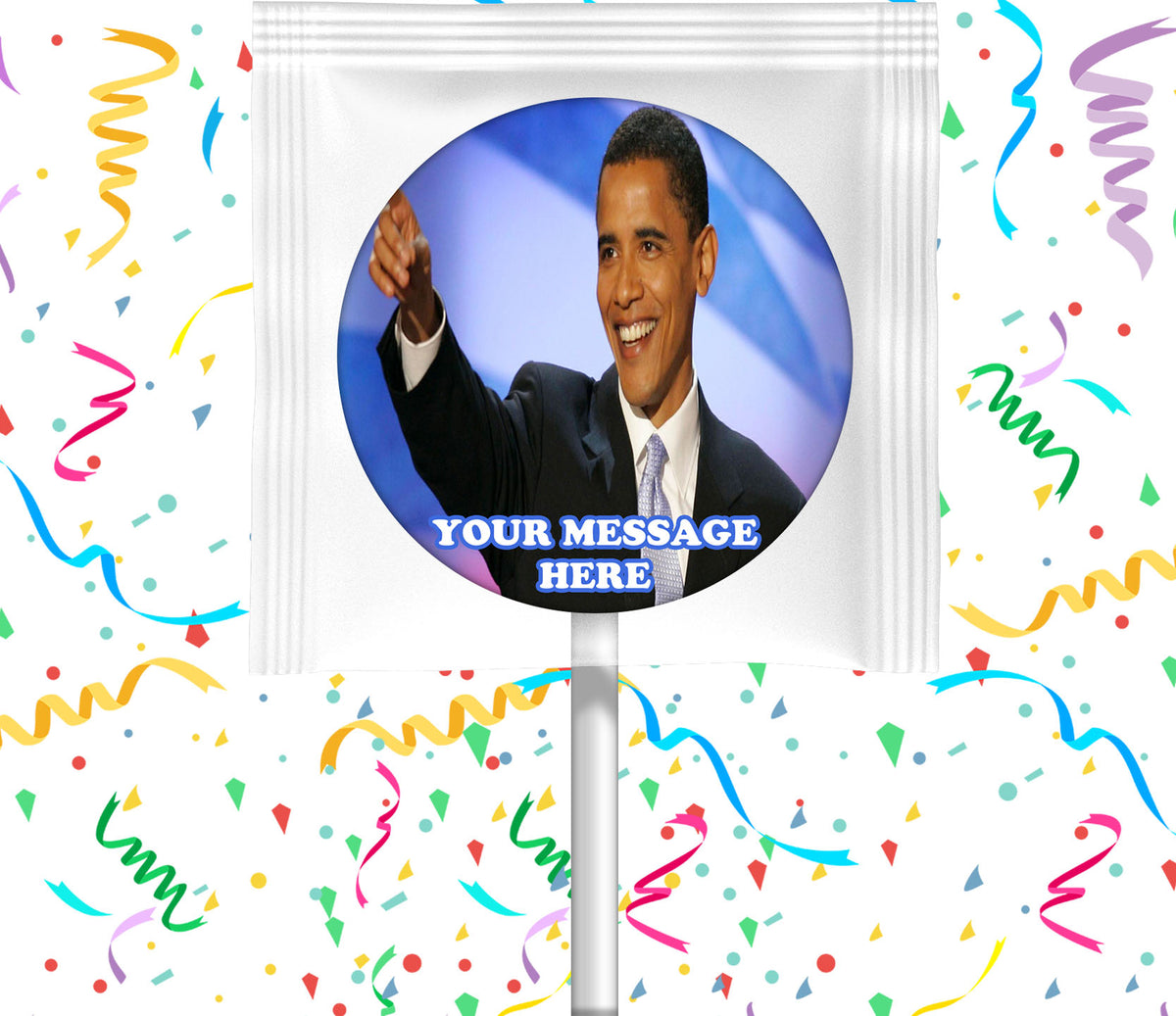 Barack Obama Lollipops Party Favors Personalized Suckers 12 Pcs