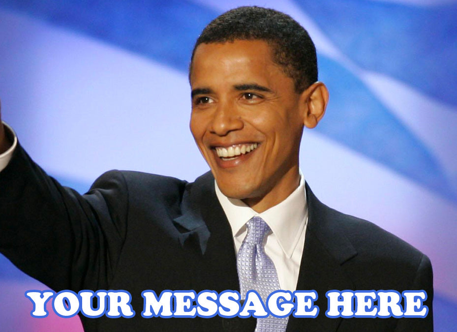 Barack Obama Edible Image Cake Topper Personalized Birthday Sheet Decoration Custom Party Frosting Transfer Fondant
