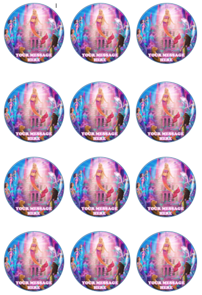 Barbie Mermaid Edible Cupcake Toppers (12 Images) Cake Image Icing Sugar Sheet Edible Cake Images
