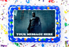 Batman Edible Image Cake Topper Personalized Birthday Sheet Decoration Custom Party Frosting Transfer Fondant
