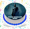 Batman Edible Image Cake Topper Personalized Birthday Sheet Custom Frosting Round Circle