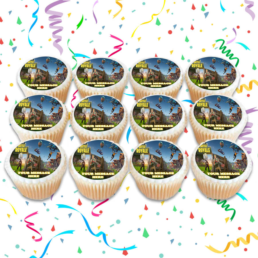 Fortnite Edible Cupcake Toppers (12 Images) Cake Image Icing Sugar Sheet