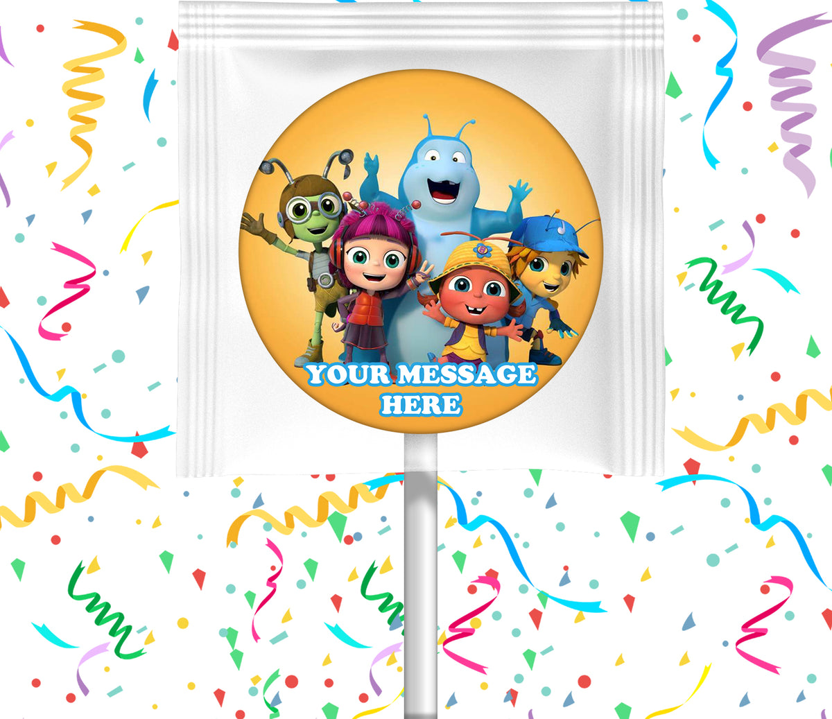 Beat Bugs Lollipops Party Favors Personalized Suckers 12 Pcs