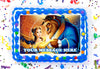 Beauty And The Beast Edible Image Cake Topper Personalized Birthday Sheet Decoration Custom Party Frosting Transfer Fondant