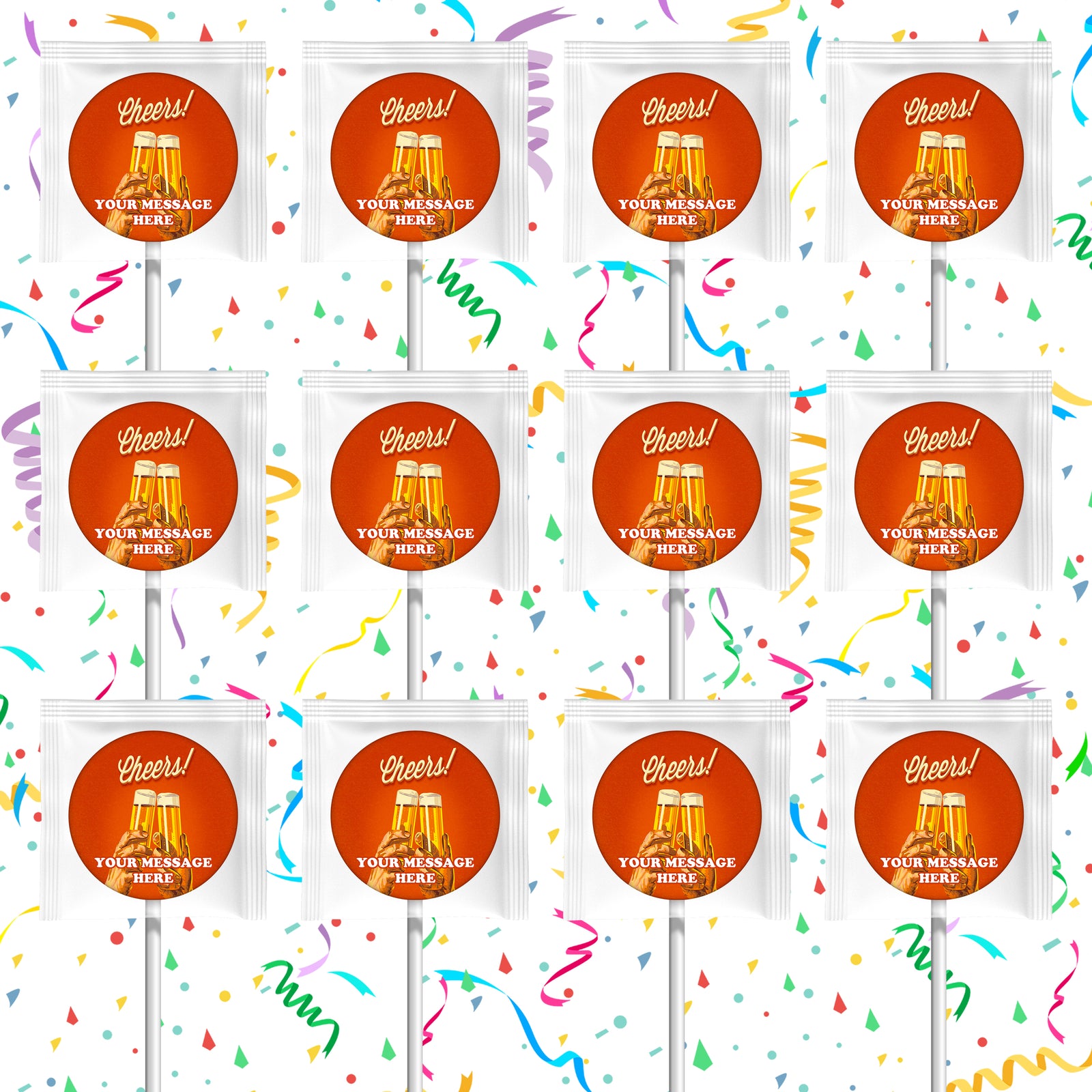 Beer Lollipops Party Favors Personalized Suckers 12 Pcs