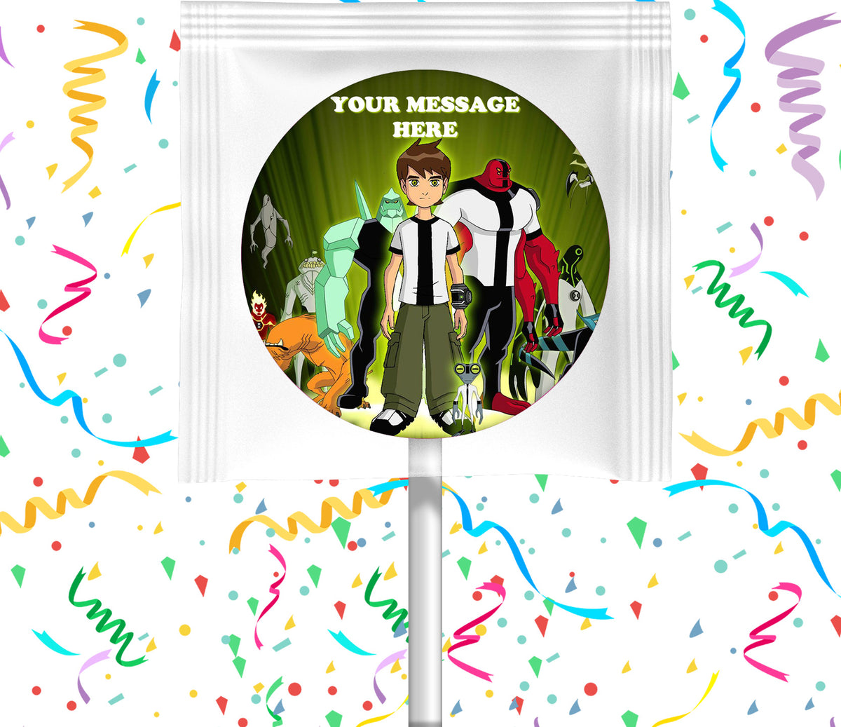 Ben 10 Lollipops Party Favors Personalized Suckers 12 Pcs