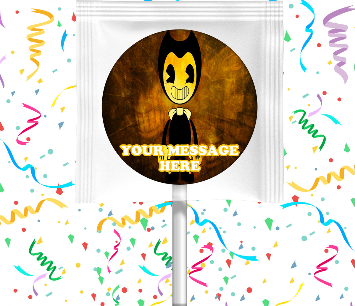Bendy And The Ink Machine Lollipops Party Favors Personalized Suckers 12 Pcs