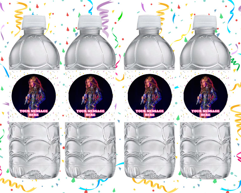 Beyonce Water Bottle Stickers 12 Pcs Labels Party Favors Supplies Decorations