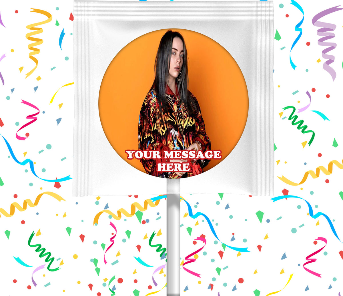 Billie Eilish Lollipops Party Favors Personalized Suckers 12 Pcs