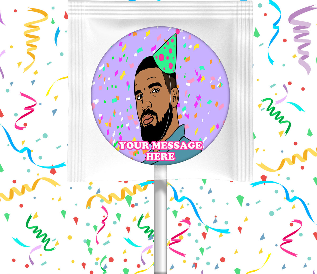 Drake Lollipops Party Favors Personalized Suckers 12 Pcs