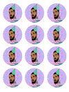 Drake Edible Cupcake Toppers (12 Images) Cake Image Icing Sugar Sheet
