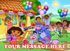 Dora The Explorer Edible Image Cake Topper Personalized Birthday Sheet Decoration Custom Party Frosting Transfer Fondant