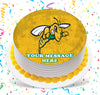 Black Hills State University Yellow Jackets Edible Image Cake Topper Personalized Birthday Sheet Custom Frosting Round Circle