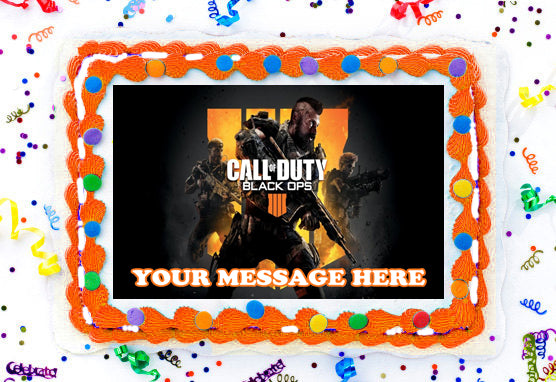 Call Of Duty Black Ops 4 Edible Image Cake Topper Personalized Frosting Icing Sheet Custom