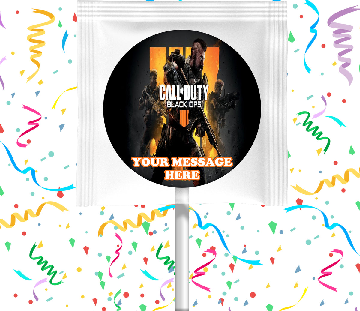 Black Ops 4 Lollipops Party Favors Personalized Suckers 12 Pcs