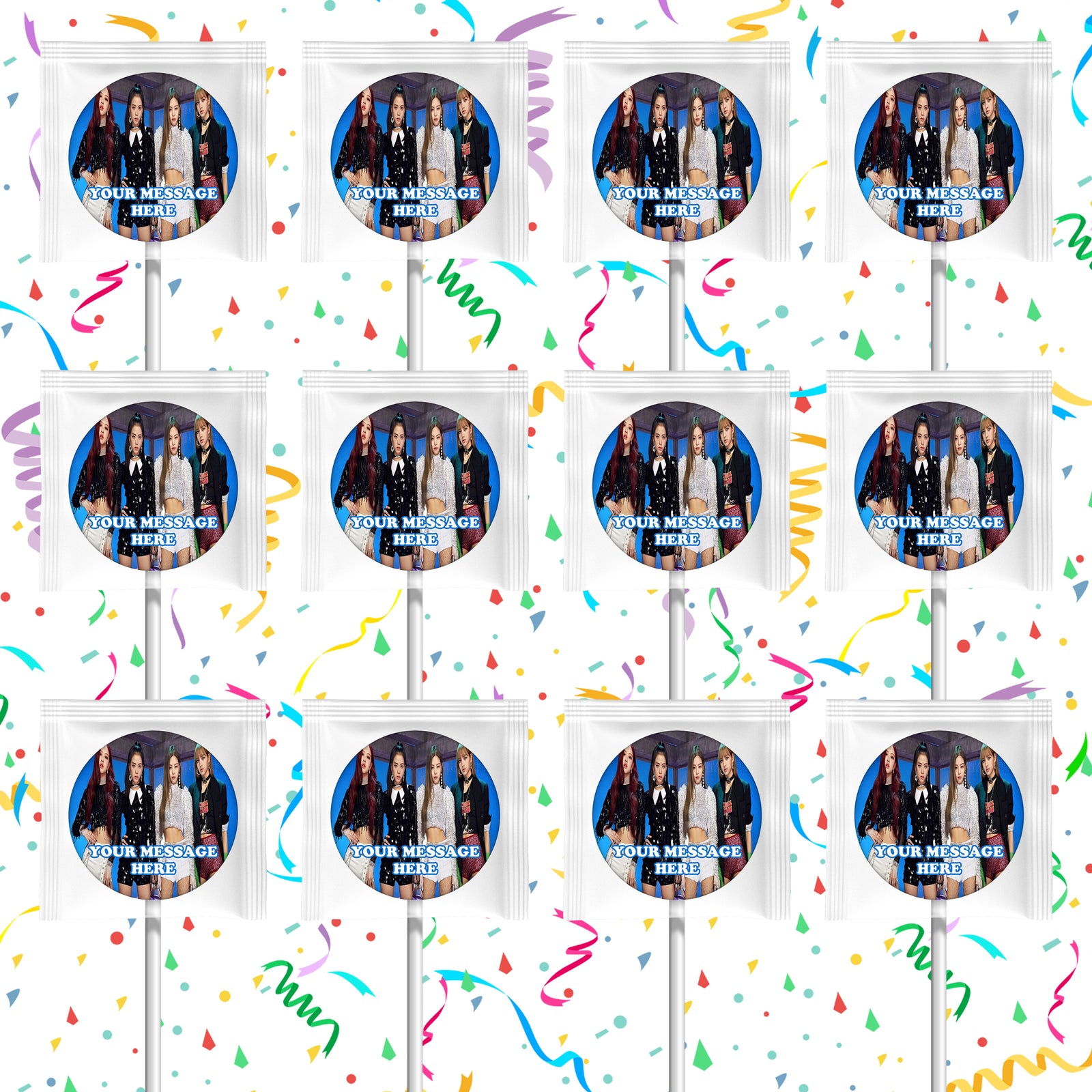 Blackpink Lollipops Party Favors Personalized Suckers 12 Pcs