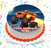 Blaze And The Monster Machines Edible Image Cake Topper Personalized Birthday Sheet Custom Frosting Round Circle
