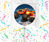 Blaze And The Monster Machines Lollipops Party Favors Personalized Suckers 12 Pcs
