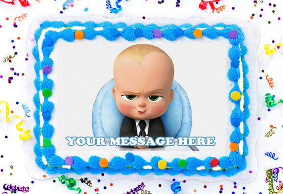 Boss Baby Edible Image Cake Topper Personalized Frosting Icing Sheet Custom