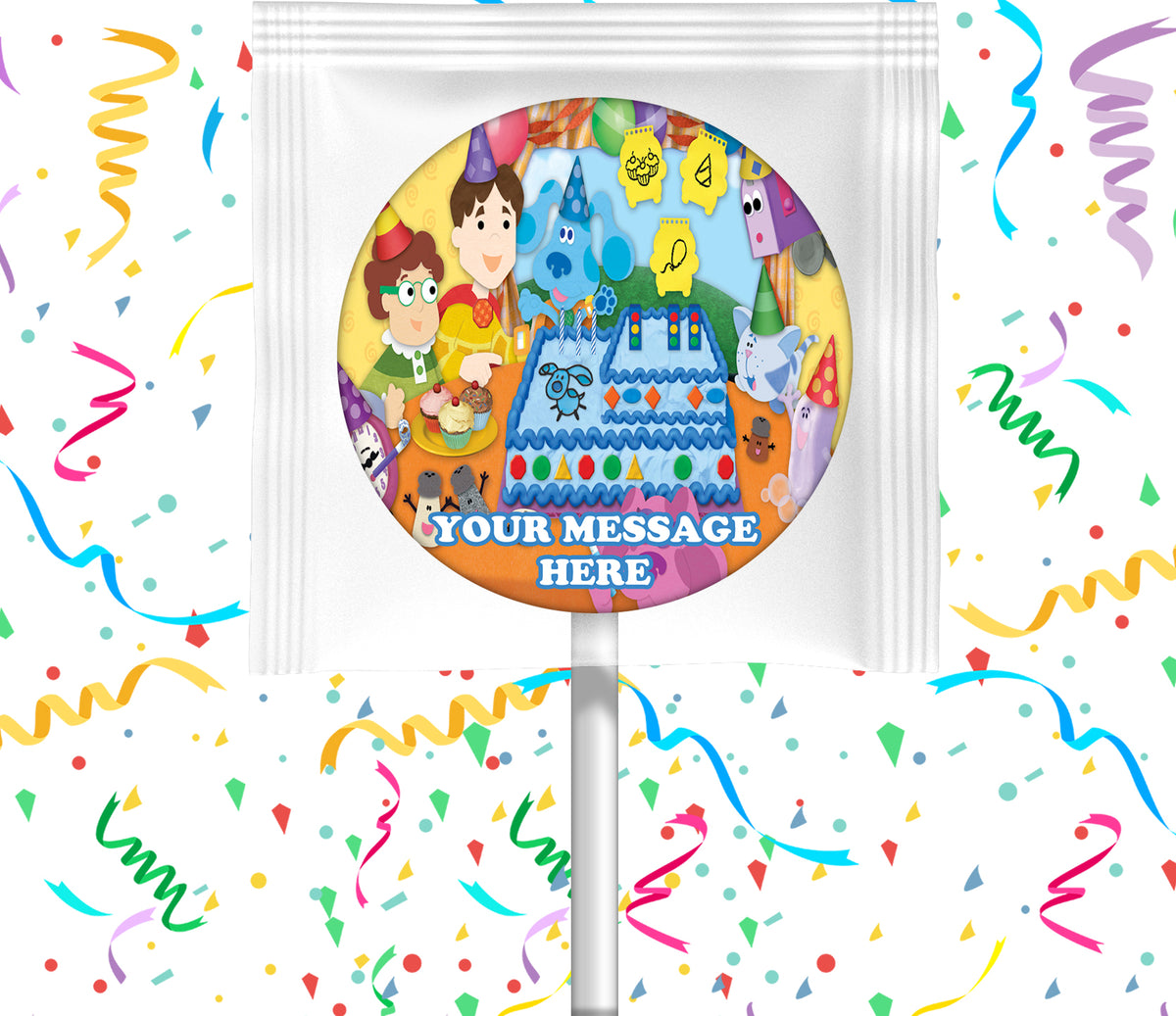 Blue's Clues Lollipops Party Favors Personalized Suckers 12 Pcs