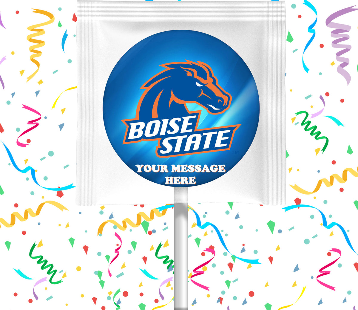 Boise State Broncos Lollipops Party Favors Personalized Suckers 12 Pcs