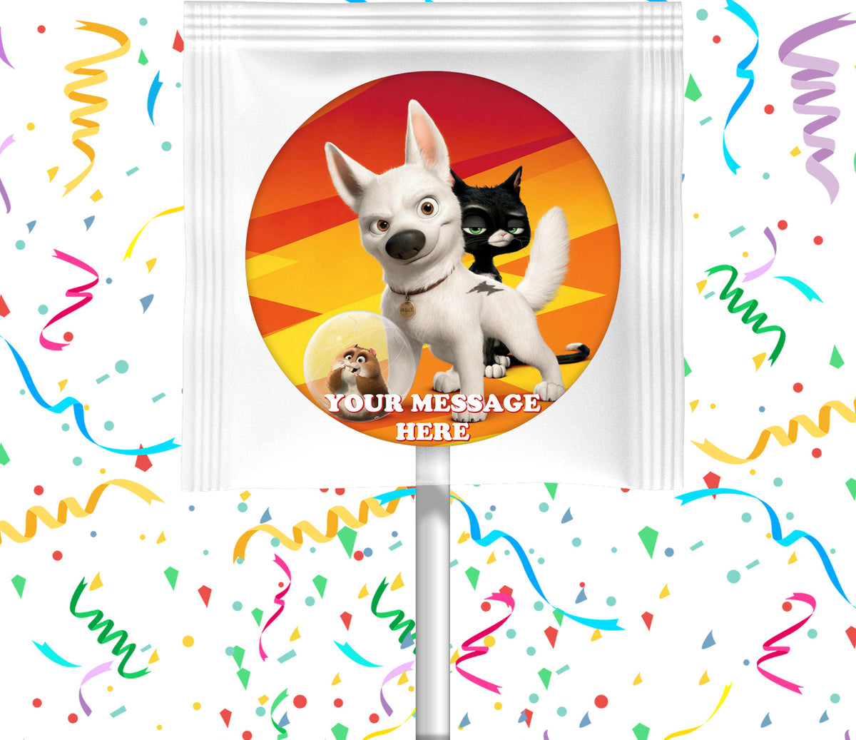 Bolt Lollipops Party Favors Personalized Suckers 12 Pcs