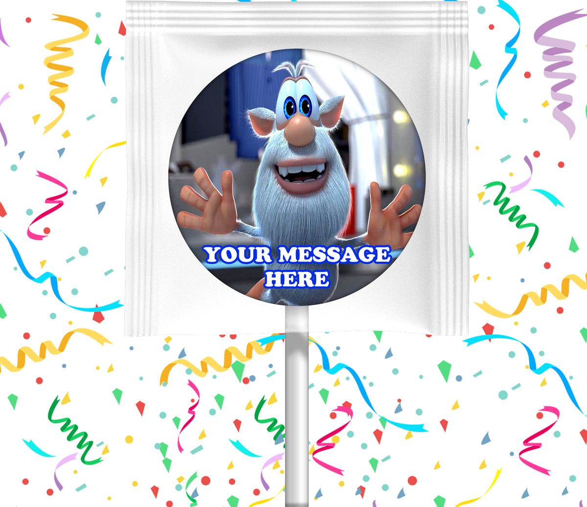 Booba Lollipops Party Favors Personalized Suckers 12 Pcs